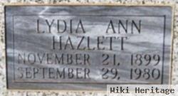 Lydia Ann Kolander Hazlett