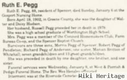 Ruth Elizabeth Hudson Pegg