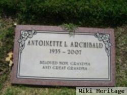 Antoinette L Archibald