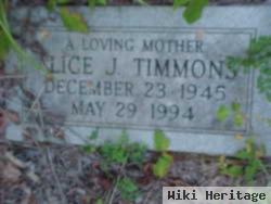 Alice J Timmons