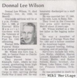 Donnal Lee Wilson