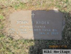 John E Ryder