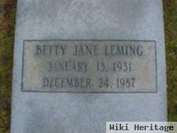 Betty Jane Leming