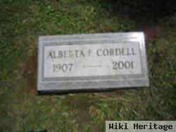 Alberta F. Cordell