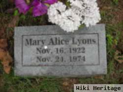 Mary Alice Lyons