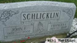 John S Schlicklin