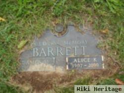 Alice K Barrett