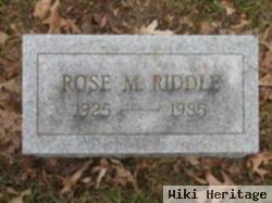 Rose M. Riddle