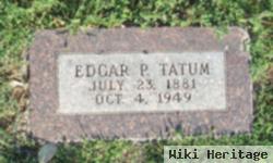 Edgar Pierce "ed P." Tatum