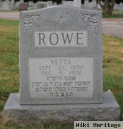 Yetta Rowe