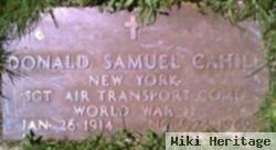 Sgt Donald Samuel Cahill