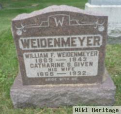 William F Weidenmeyer