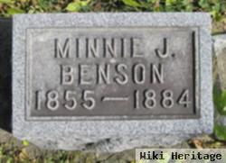 Minnie J Benson