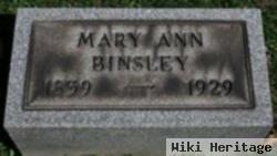 Mary Ann Binsley