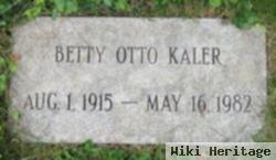 Betty J. Otto Kaler