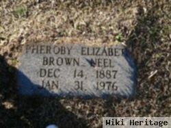 Pheroby Elizabeth "bessie" Brown Neel