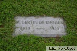 M. Gertrude Rhodes