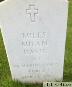 Sgt Miles Milan Davic