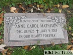 Anne Carol Mathison