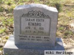 Sarah Edith Kimbro