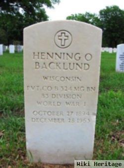 Henning O Backlund