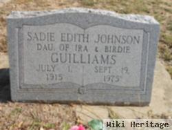 Sadie Edith Guilliams Johnson