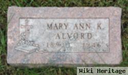 Mary Ann K. Conley Alvord