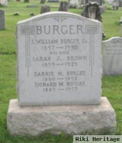 Sarah J. Brown Burger