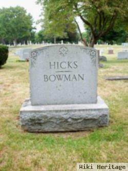 Minnie J. Bowman Hicks