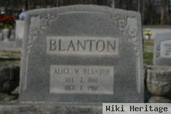 Alice V Blanton