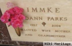 Joann G Parks Immke