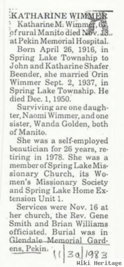 Katharine M. Beender Wimmer