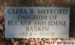 Clera B Baskin Mefford