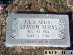 Julia Arline Lowe Grayum Burns