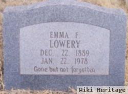 Emma F Lowery