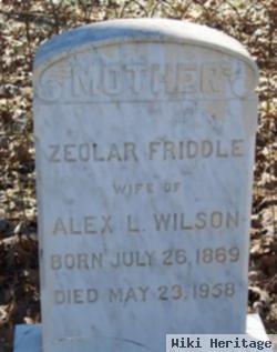 Zeolar Friddle Wilson