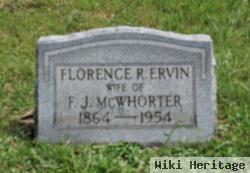 Florence R Ervin Mcwhorter