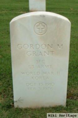 Gordon M Grant