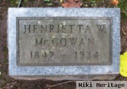Henrietta W Mcgowan