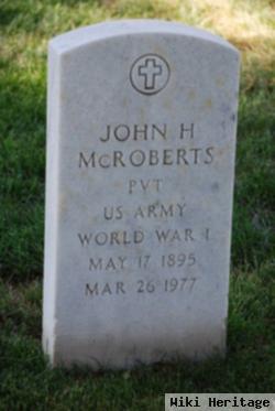 John H Mcroberts