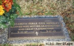 Elizabeth Ferle Cox Hensley