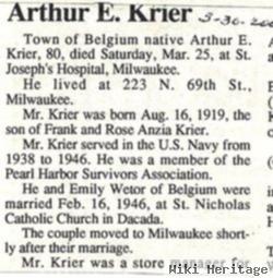 Arthur E. Krier