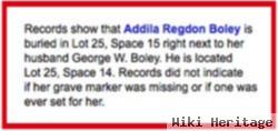 Addila "ethel" Rigdon Boley