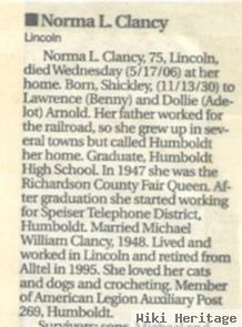 Norma L. "arnold" Clancy