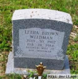 Lethia Brown Weedman