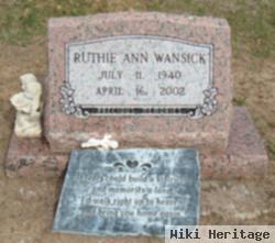 Ruthie Ann Sensibaugh Wansick