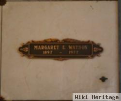 Margaret E Watson