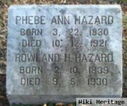 Phebe Ann Hazard