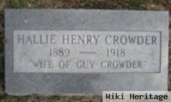 Hallie M. Henry Crowder