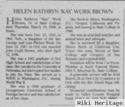 Helen Kathryn "kay" Work Brown